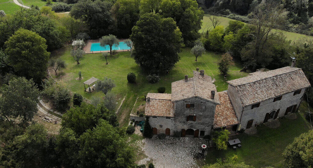 Villa in pietra con piscina Casale San Giovanni Cantalupo in Sabina - GeoSabina