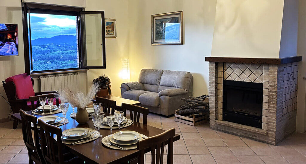 Casa vacanze vista borgo Casa Stefano Casperia - GeoSabina