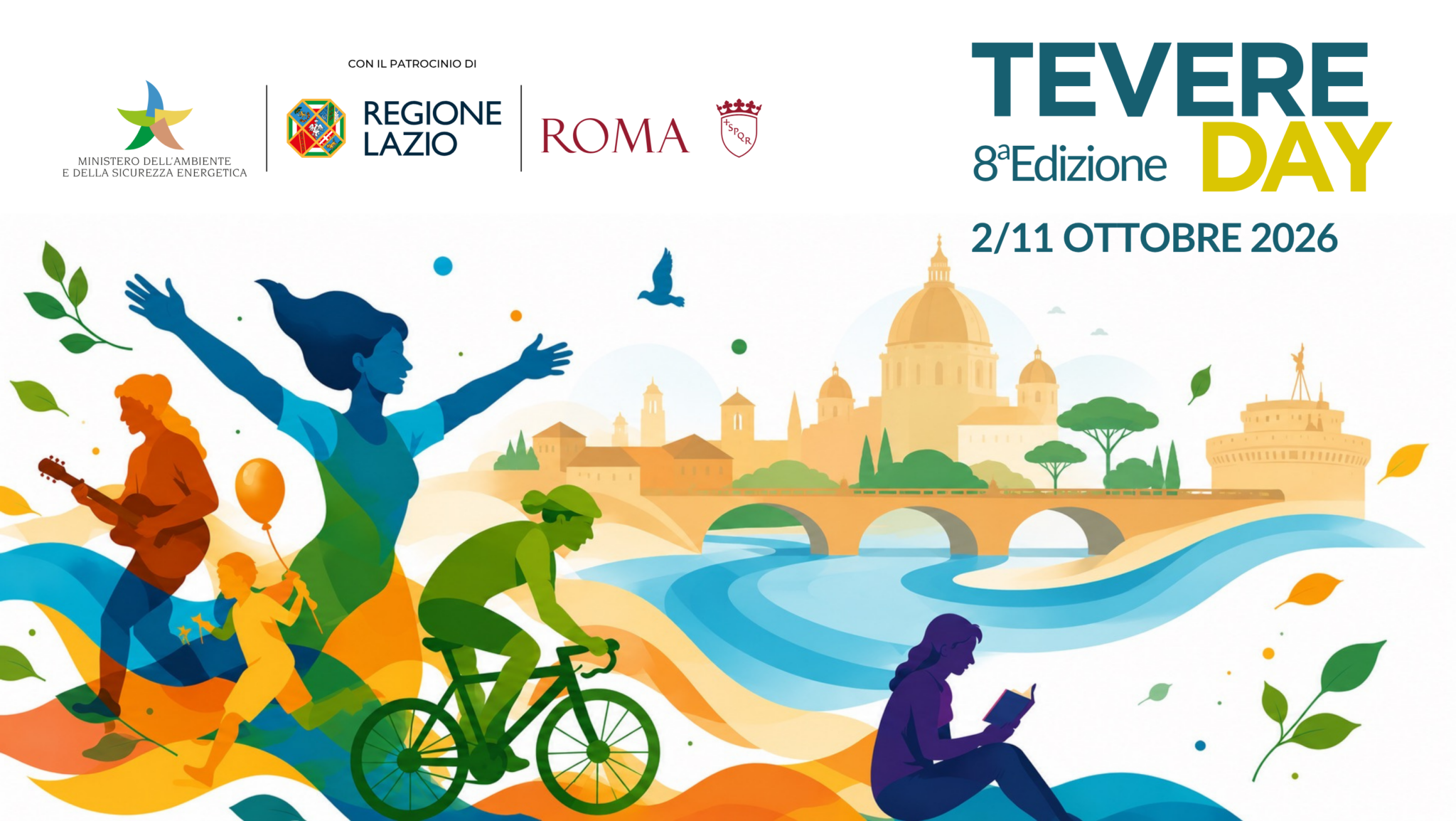 Tevere Day 2026 in Sabina tra Poggio Mirteto e Nazzano dall'8 al 10 ottobre